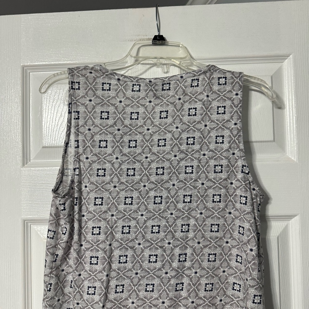 Lucky Brand Sleeveless Patterned Sumner Tank Top - Picture 8 of 13